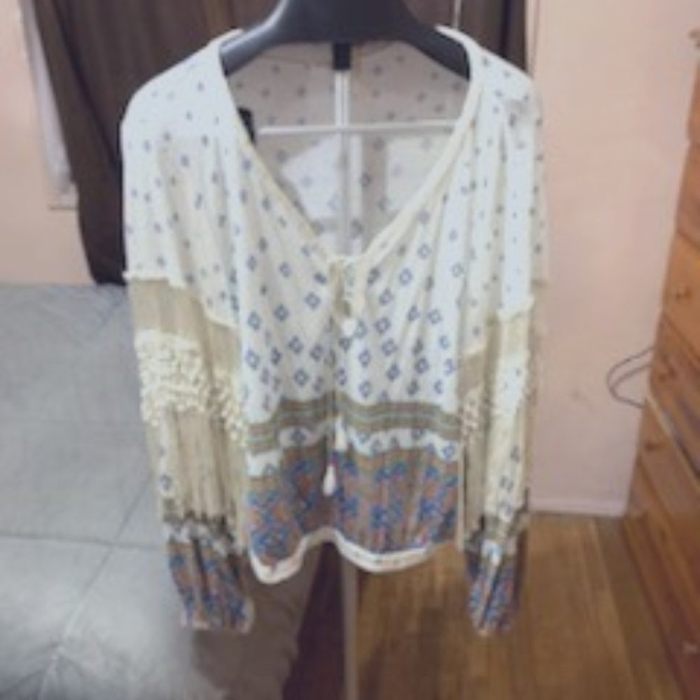 Free People Macra Maze Me Top